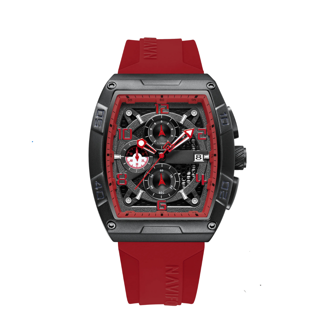 red skeleton watch